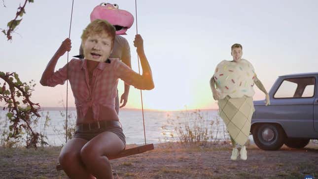 Image for article titled Ed Sheeran and Justin Bieber Desperately Want to Be Memes