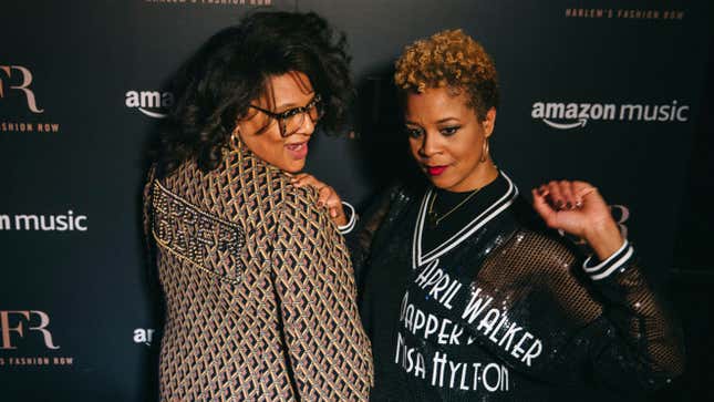 Essence Global Beauty Director Julee Wilson, left, and Harlem’s Fashion Row founder Brandice Daniel.