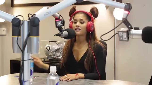 Watch Ariana Grande Tell Two Childish Radio Hosts They Need a 'Little Brushing Up On Equality'