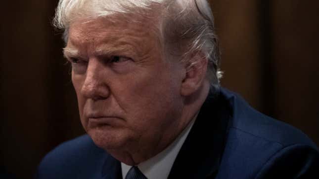 Image for article titled All the Headlines We Rejected For This Blog About Donald Trump's 6-Page Impeachment Letter to Nancy Pelosi