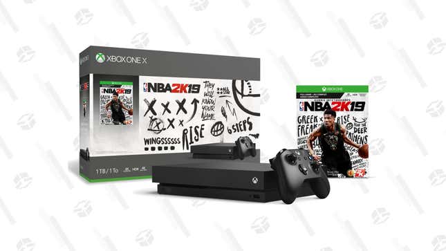 Xbox One X NBA 2K19 Bundle w/ Free Wireless Controller | $250 | Gamestop