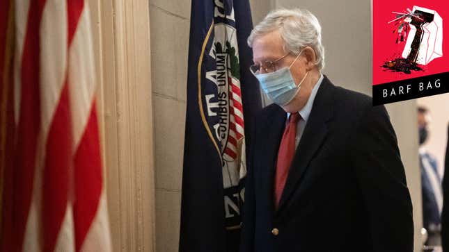 Image for article titled Hello, I'm Screaming At This Mitch McConnell Tweet