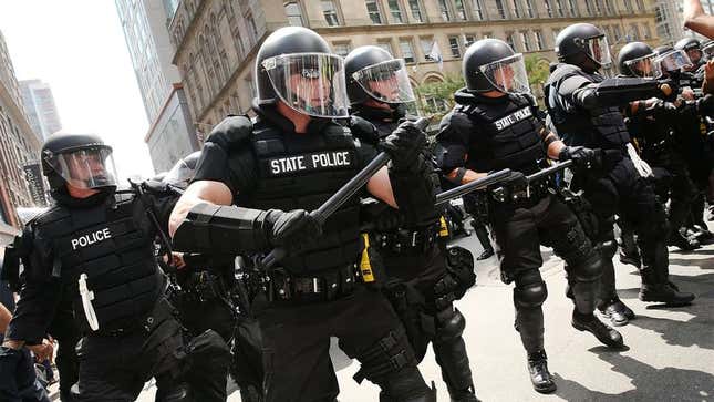 Peaceful Protest Interrupted By Swarm Of Aggressive Black-Clad Militants