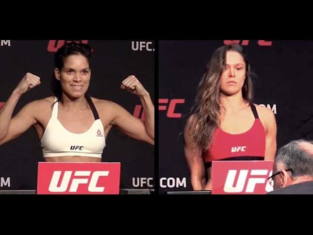 Ronda Rousey Does Not Have Time to Chat at Her UFC Weigh In