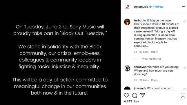 Image for article titled The Music Industry Needs Confrontation More Than Reflection