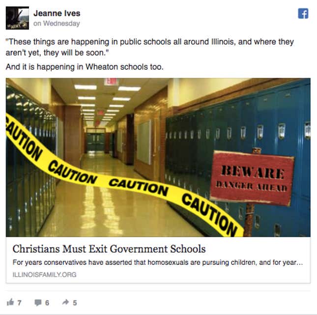 Illinois State Rep. Seemingly Worried LGBT Protections In Public Schools Hurt Christians