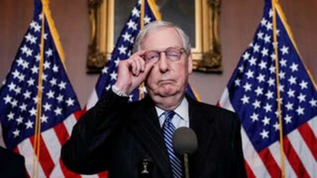 Image for article titled Democrats Should Absolutely Put Mitch McConnell In Timeout