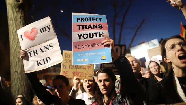 Image for article titled Alabama Legislature Bill Would Make It a Felony To Prescribe Hormone Blockers to Trans Youth