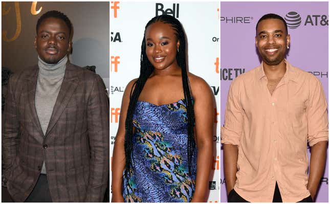 Daniel Kaluuya attends Toast To The Arts Presented By Remy Martin on March 2, 2018 in West Hollywood, California; Bukky Bakray attends the “Rocks” premiere during the 2019 Toronto International Film Festival on September 05, 2019 in Toronto, Canada; Remi Weekes attends the Netflix “His House” Midnight Premier on January 27, 2020 in Park City, Utah.