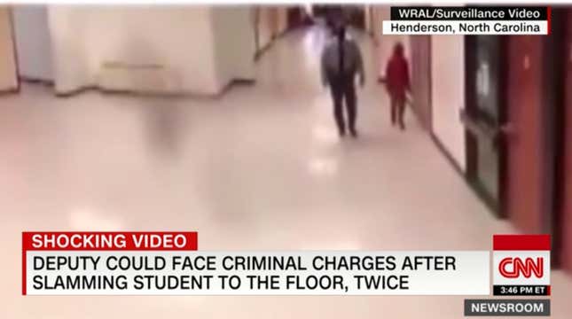 Image for article titled School Resource Officer Placed on Leave After Video Surfaces of 11-Year-Old Being Dragged, Body Slammed