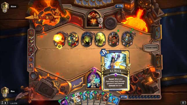 <i>Hearthstone </i>Mage Obliterates Warrior With 80 HP In One Turn