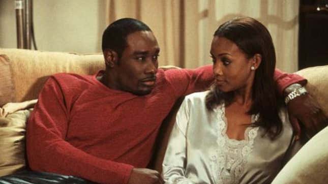 Morris Chestnut, left, and Vivica A. Fox in Two Can Play That Game (2001)