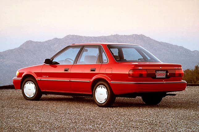 Image for article titled You Aren’t Really Cool Until You Roll Up To Radwood In A Geo Prizm