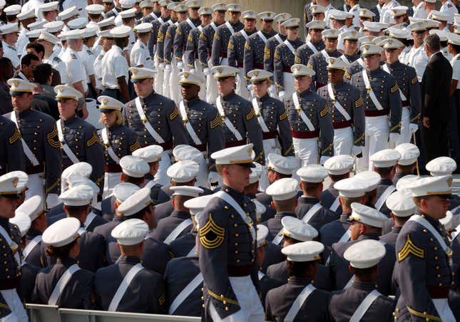 Image for article titled Reports of Sexual Assault Rose 27% at Military Academies