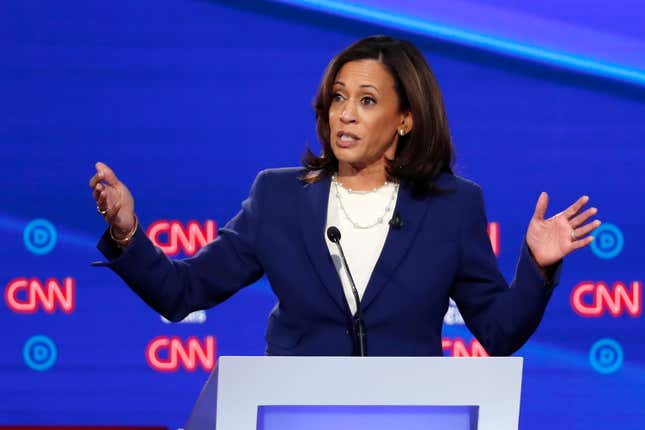 READY FOR ALL THE SMOKE: Democratic presidential candidate Kamala Harris let President Trump have it on Saturday after he criticized her for dropping out of the Benedict College-sponsored summit he received an award.