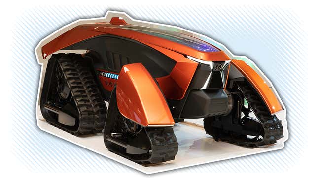 Image for article titled Concept Tractors Are A Thing And Boy Does This Kubota One Look Pissed