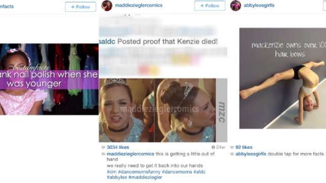 Image for article titled The Terrifying Instagram World of the Tweenage Dance Moms Fans