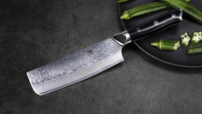 KYOKU Daimyo Series Damascus Nakiri Knife | $65 | Amazon | Clip the coupon and use the promo code KYOKUI4L 