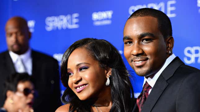 Bobbi Kristina Brown (R) and Nick Gordon arrive at Tri-Star Pictures’ “Sparkle” premiere on August 16, 2012 in Hollywood, California. 