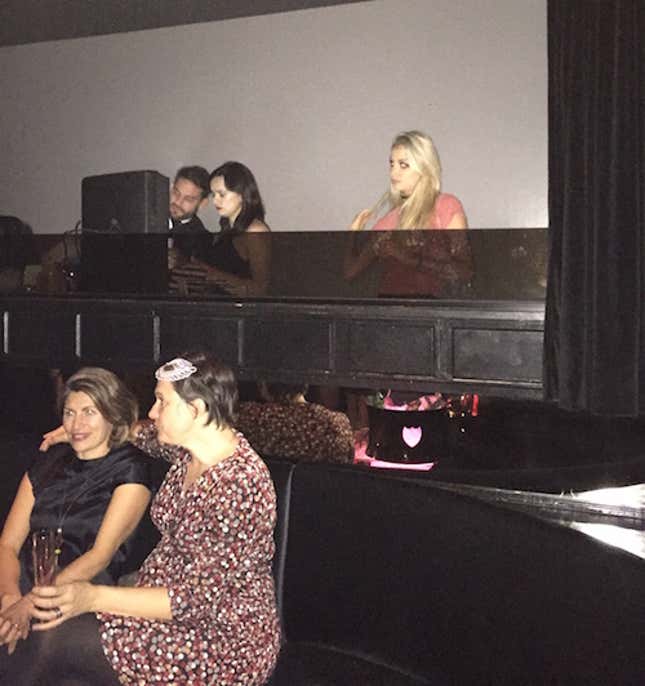 The DJ booth. (Photo by Ellie Shechet)