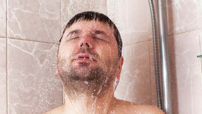 Image for article titled Weird Man Begins Every Morning By Dousing His Naked Body In Water