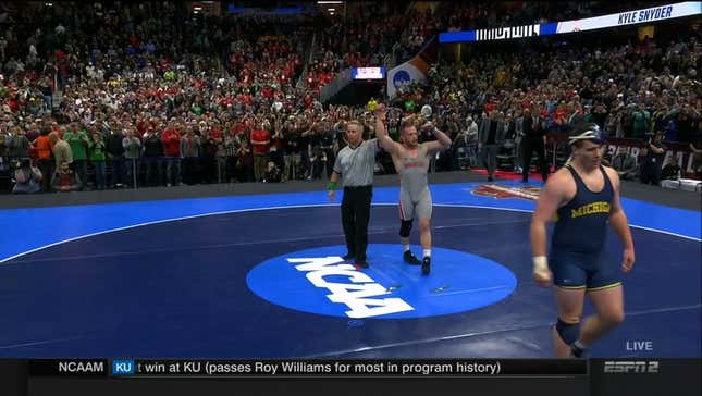 Ohio State's Kyle Snyder Ends College Career With Third-Straight NCAA Championship