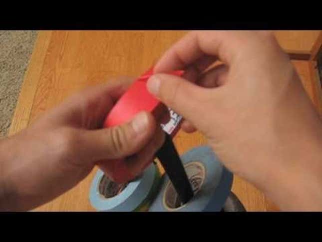 Tear Tape at An Angle to Leave An Easy Access Tab For Next Time