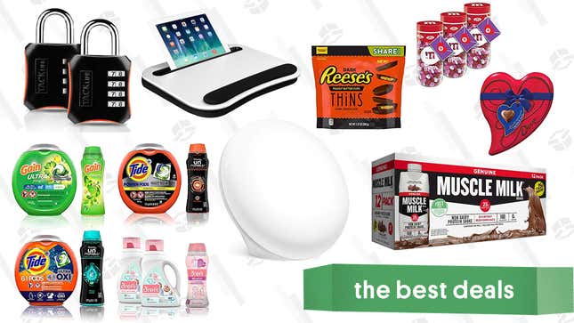 Image for article titled Monday&#39;s Best Deals: Valentine&#39;s Day Chocolate, Muscle Milk, Light Therapy Lamps, and More