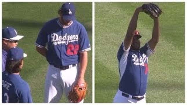 Clayton Kershaw And Kenley Jansen Impersonate Each Other's Windups