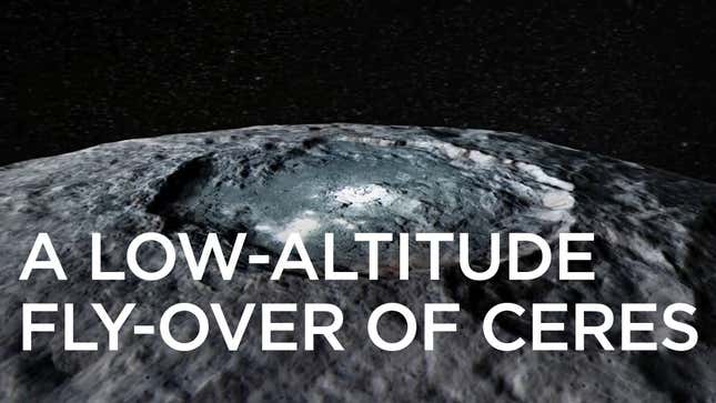 Un paseo relajado por Ceres nos descubre las tres tonalidades de su superficie