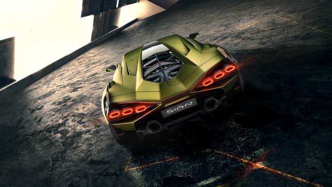 Lamborghini Sian offers hybrid thrust to the tune of 819 horsepower - CNET