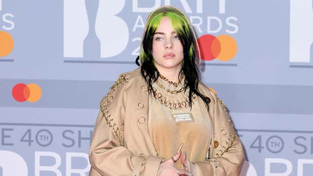 Image for article titled Billie Eilish Says 'If I Shed the Layers, I Am a Slut,' Addressing Body Image in Tour Video