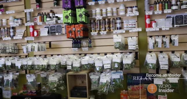 Image of Medicine Man’s dispensary via WCPO/ YouTube