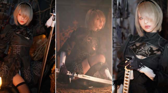 Image for article titled Adult Video Star Does A Very Good Nier: Automata Cosplay