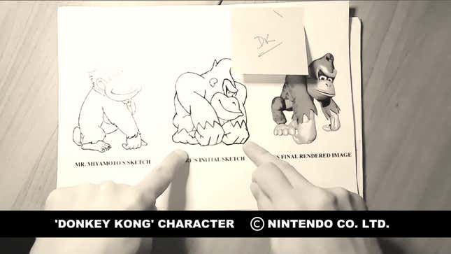 Image for article titled Rare Sketches Of Donkey Kong Country Show Off DK&#39;s Early Evolution