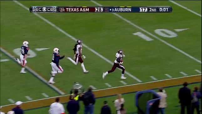 Auburn Attempts Field Goal At End Of Half, Gives Up Touchdown Instead