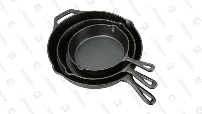 Ozark Trail 3 Piece Cast Iron Skillet Set | $19 | Walmart