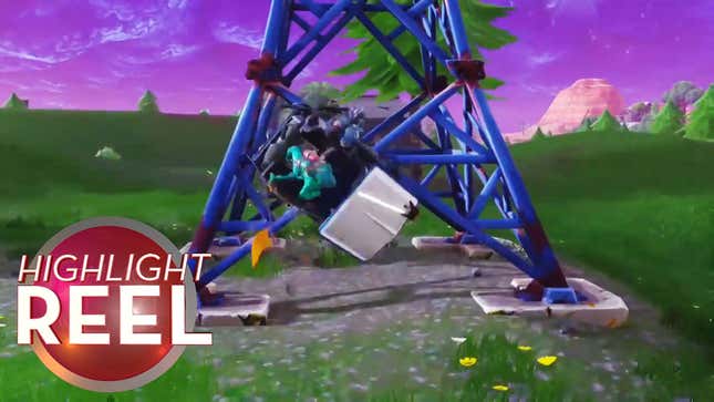 Fortnite Cart Does Sick Flip