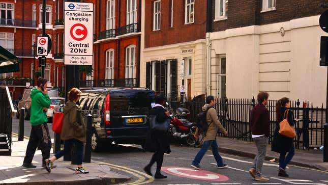 Image for article titled London&#39;s Congestion Charge Is Getting A Price Bump Thanks To The Pandemic