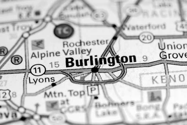 In case you, like me, didn’t know there was a Burlington in Wisconsin. 