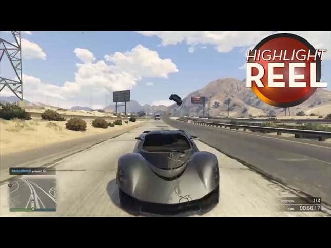 <i>GTA V</i> Car Does A Fine Batmobile Impersonation