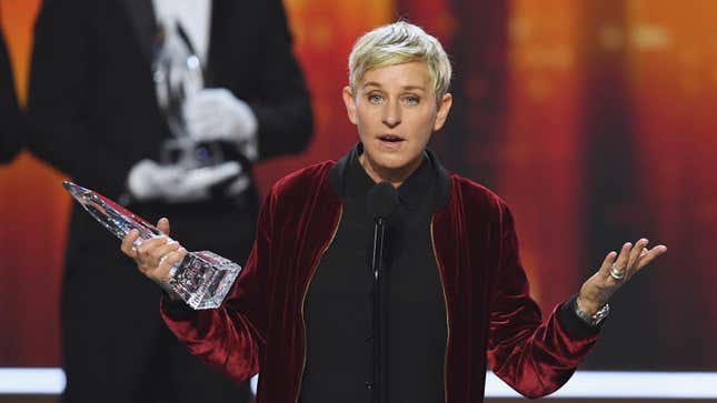 Image for article titled Ellen Wants Us All To Know She's Nice Now—And She Has The Subscription Box To Prove It