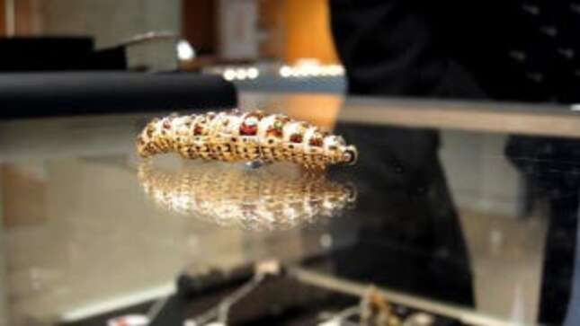 This Bejeweled Silkworm Automaton Is the Ultimate Luxurious Waste of Money