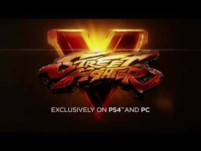 <i>Street Fighter V</i> Is a PS4 and PC Exclusive, It Seems