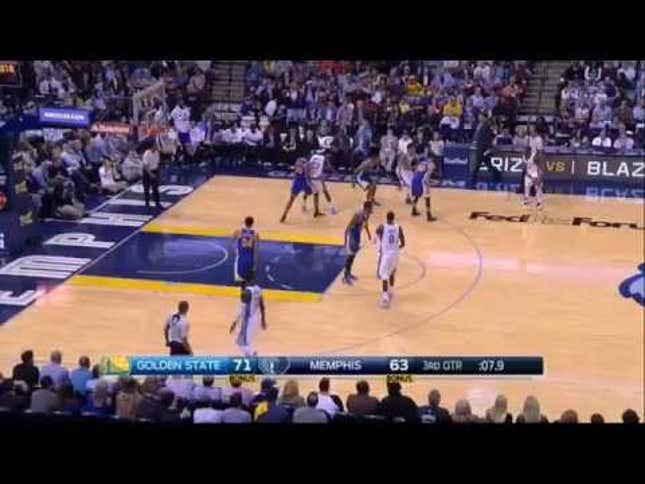 Steph Curry Hit Two Ridiculous Three-Pointers, Even For Him