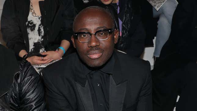 Edward Enninful, Editor in Chief of British Vogue attends the 2020 Tokyo Olympic collection fashion show on February 05, 2020 in New York City.