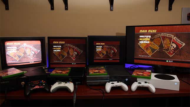 Image for article titled Four Generations Of Xbox Consoles Can Play The Same Game Together