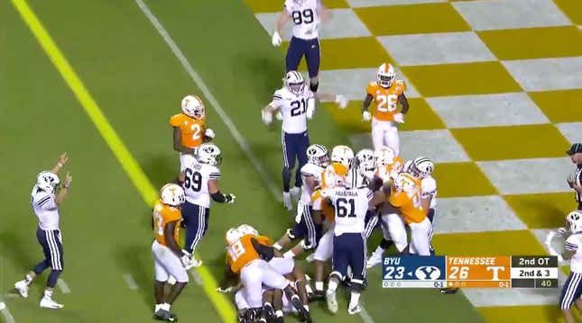 Image for article titled Tennessee Follows Up Dismal Loss To Georgia State With Excruciating Loss To BYU