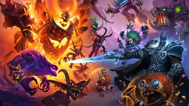 Image for article titled Hearthstone&#39;s New Battlegrounds Mode Isn&#39;t Meant To Be Competitive, Designers Say