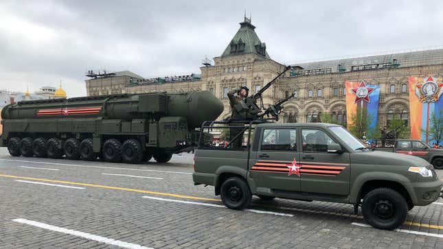 Russian Yars mobile nuclear missile.